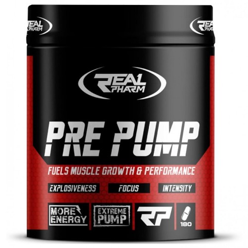 Real Pharm Pre Pump, 180 Tablets